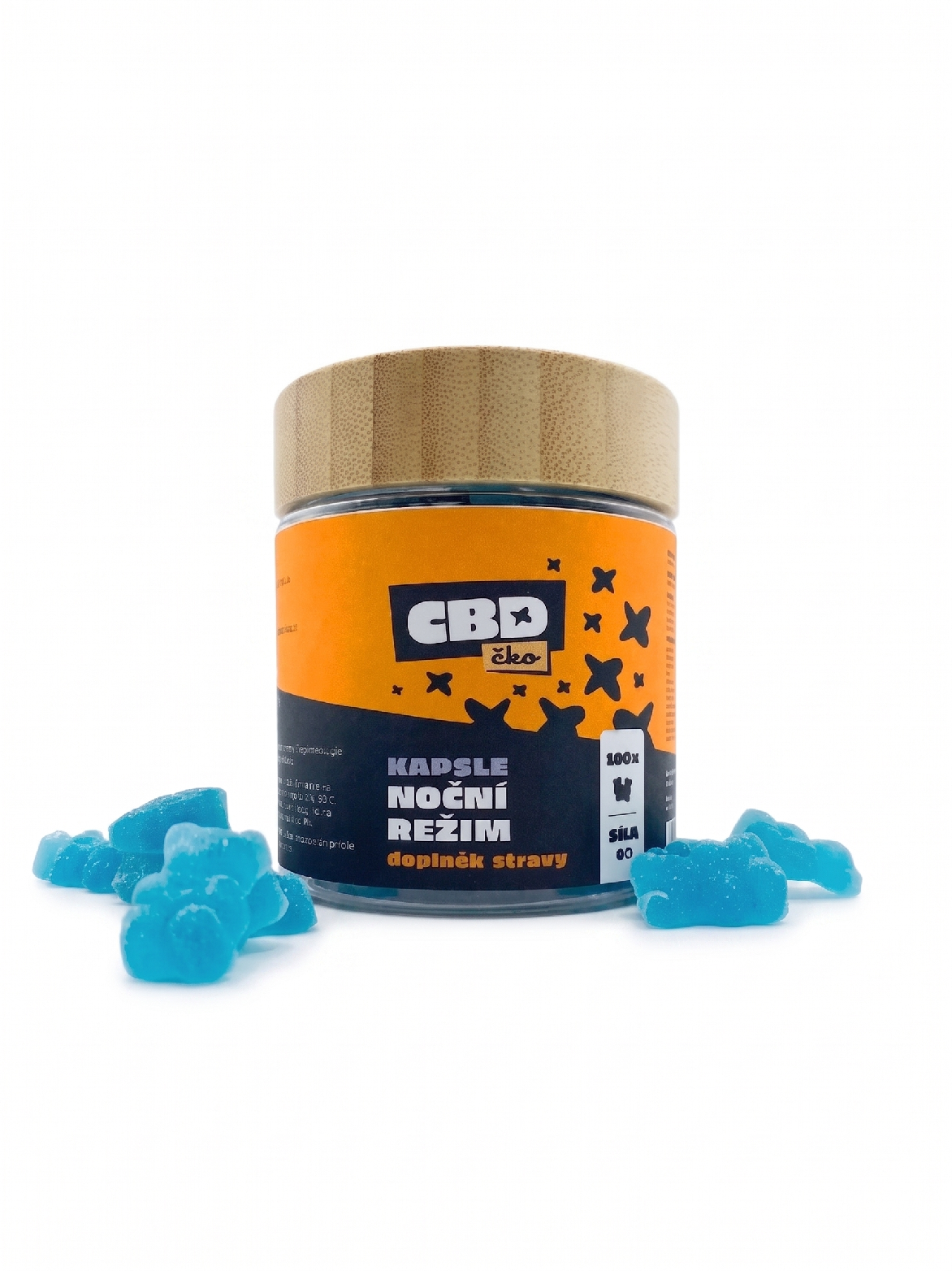 CBDčko CBN Gummies, CBD+CBN 10+10 mg, 100 ks - Noční režim