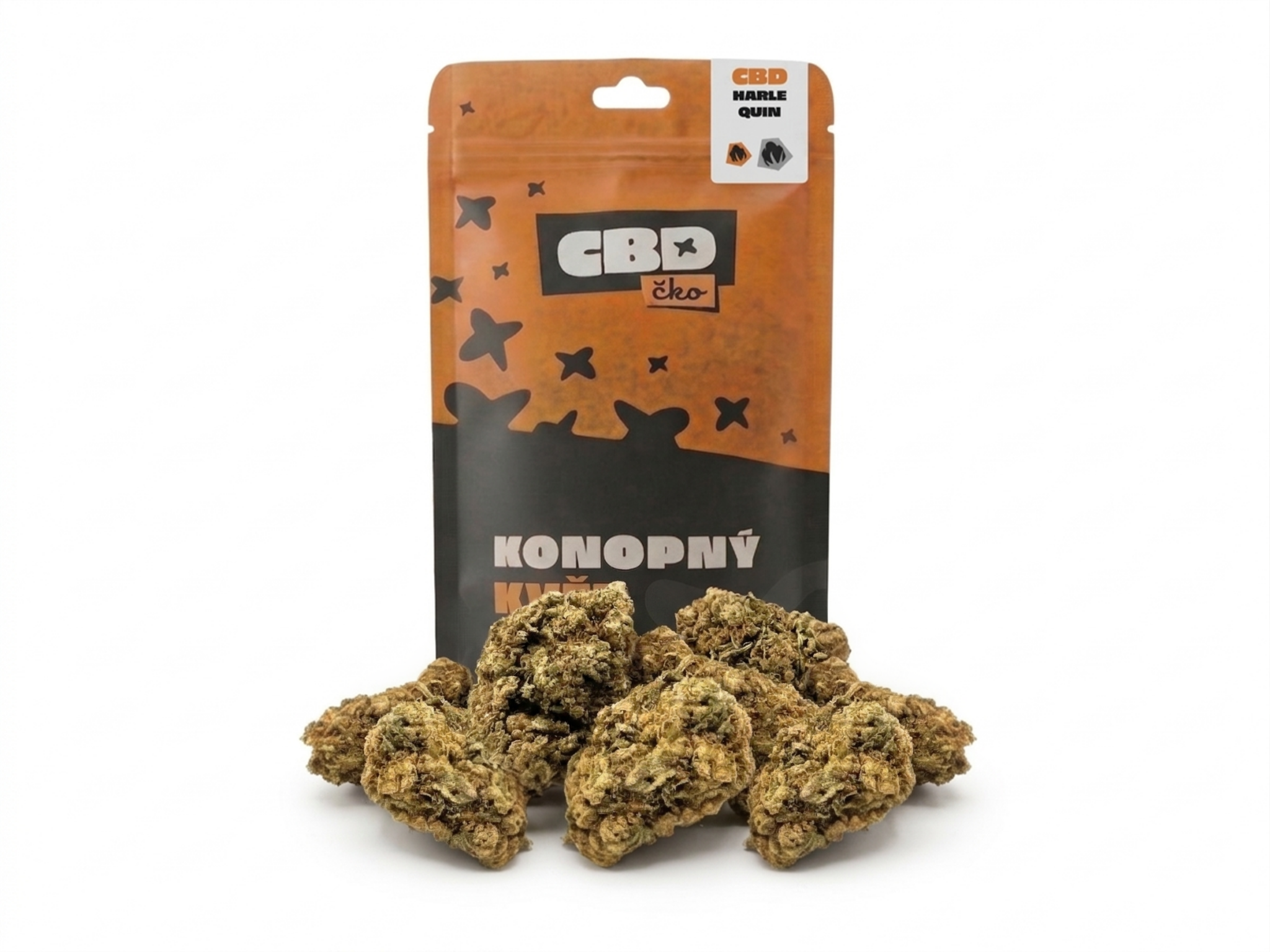 CBDčko CBD květy Harlequin Váha: 100 g