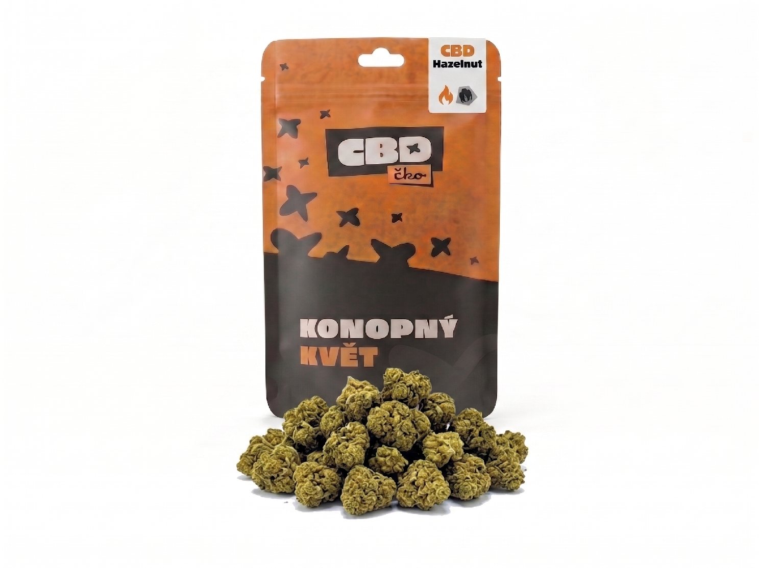 CBDčko CBD květy Hazelnut (malé paličky) Váha: 50 g