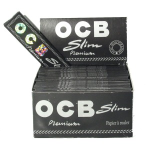 Papírky OCB Black SLIM, 32ks v balení, box 50ks